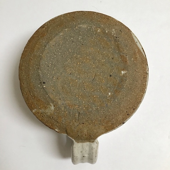 Handmade Studio Pottery Chowder Bowl Handle Natural Speckled Glaze Rustic Cabin - Picture 10 of 14